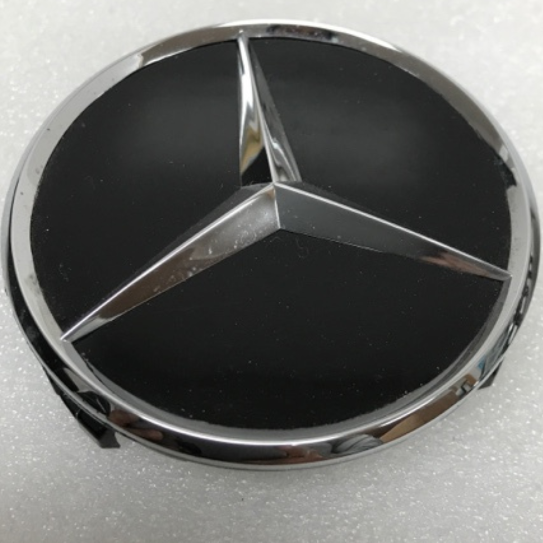 SET OF 4 BLACK Mercedes Benz Center Caps 2204000125 46578b16