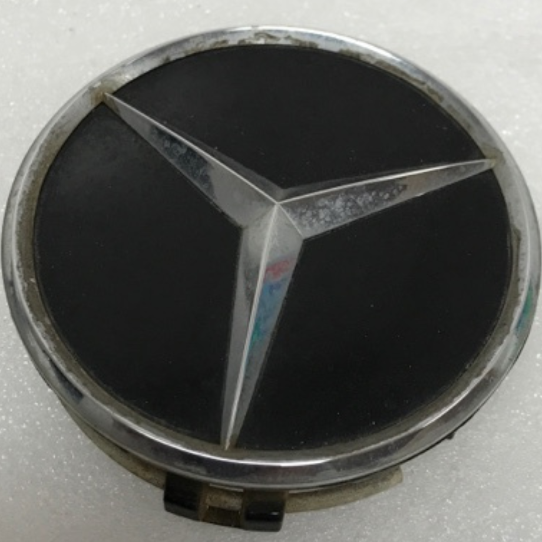 SET OF 2 CENTER CAPS Mercedes Benz 220 400 01 25 75 MM