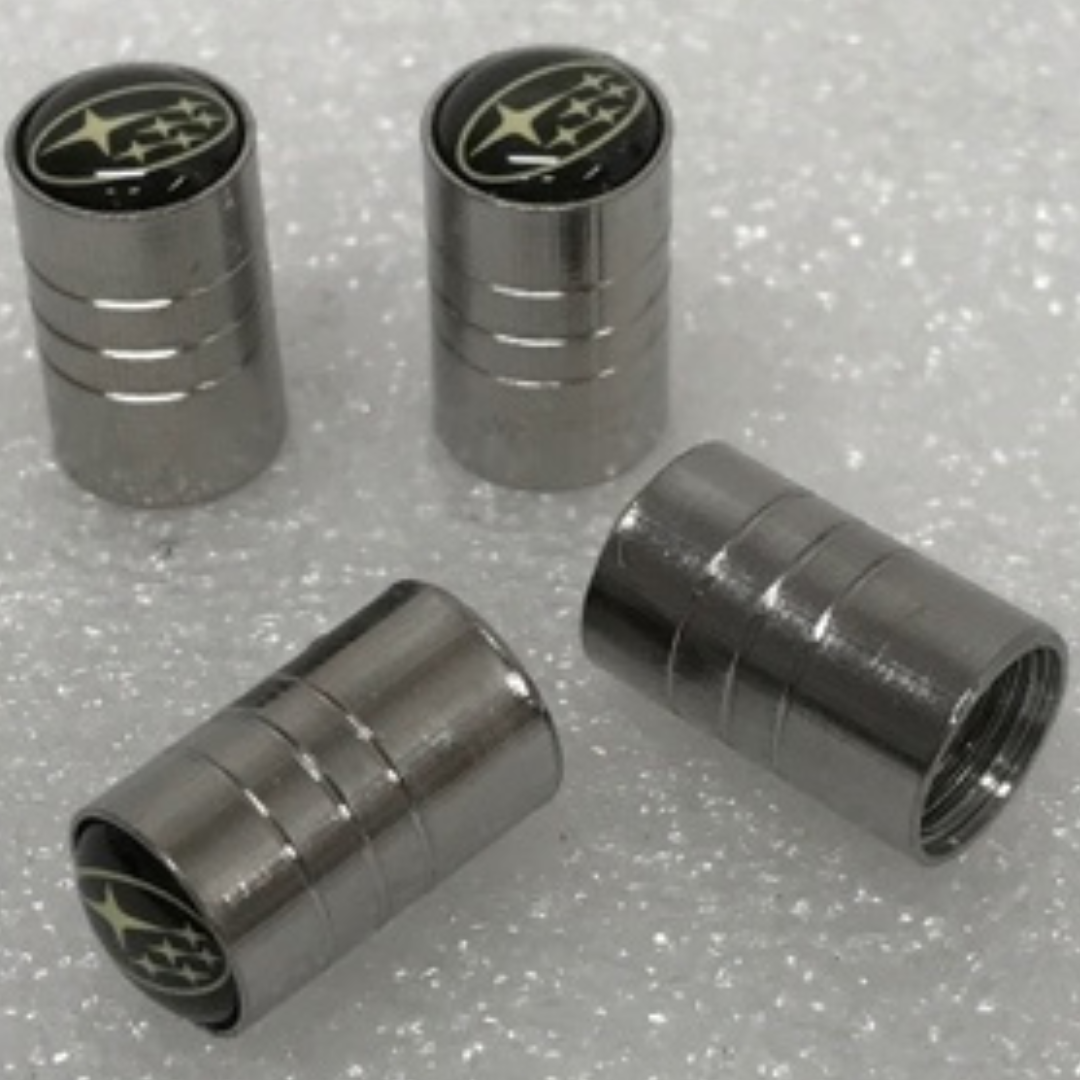 Set of 4 Subaru tire valves for car e2d1fcc3