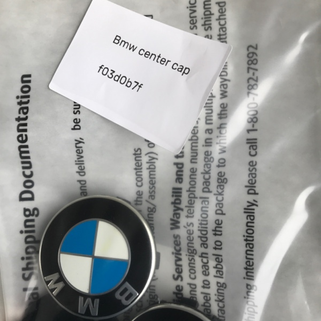 Set of 3 BMW OEM Wheel Hub Center Cap 36136850834 f03d0b7f