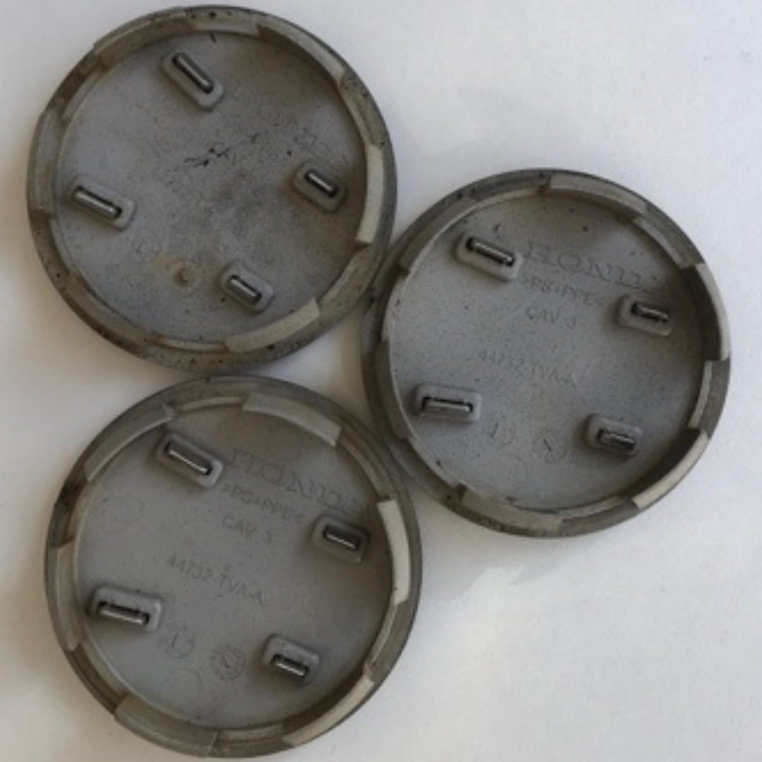 Set of 3 Honda Center Caps 44732 TVA-A 60mm 237d4a8f