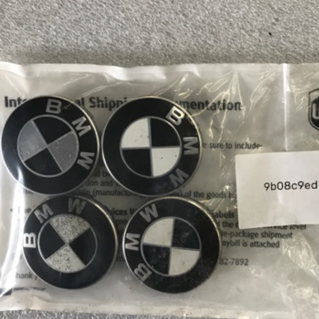 Set of 4 BMW OEM Wheel Hub Center Cap 6783536 9b08c9ed