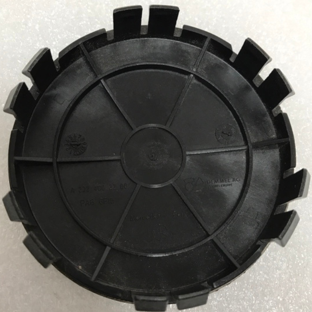 Set of 4 Mercedes-Benz Wheel Center Caps 75mm Classic Black d8e86b2f
