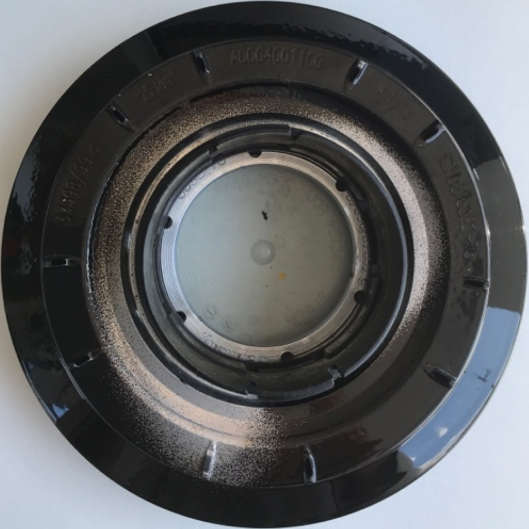 Set of 3 Mercedes Benz OEM Genuine Black Wheel Center Caps 2b2a0969 A0004001100