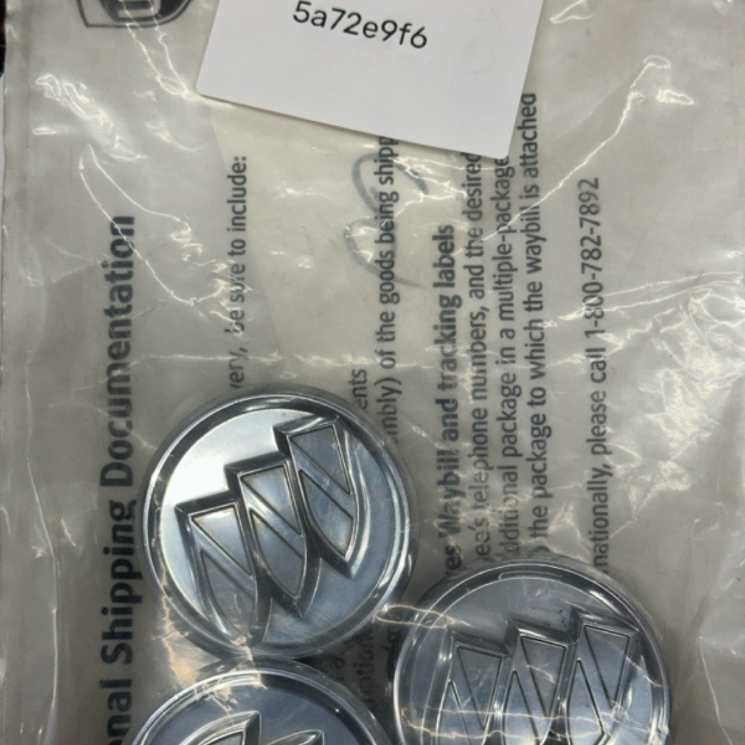 Set of 3 Buick Chrome Center Caps 9593169 9594156 9595157 5a72e9f6
