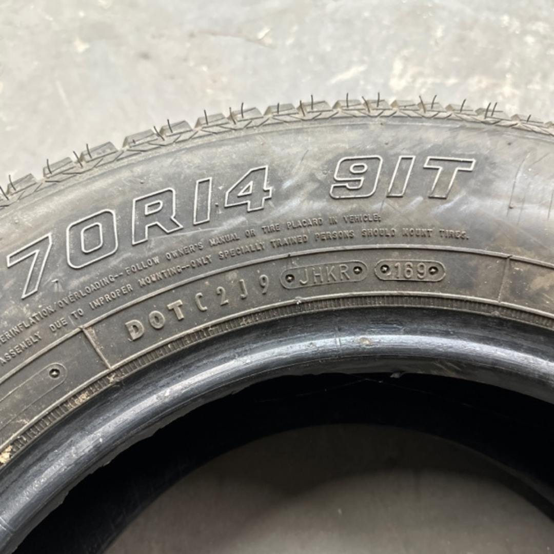 Tire Arizonian Steel Belted Radial Premium Metric Size 195/70/14