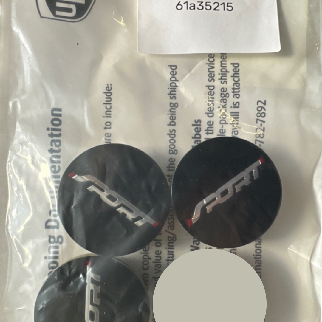 Set of 3 Ford Black Wheel Center Cap AE5J-1A096-AD 61a35215