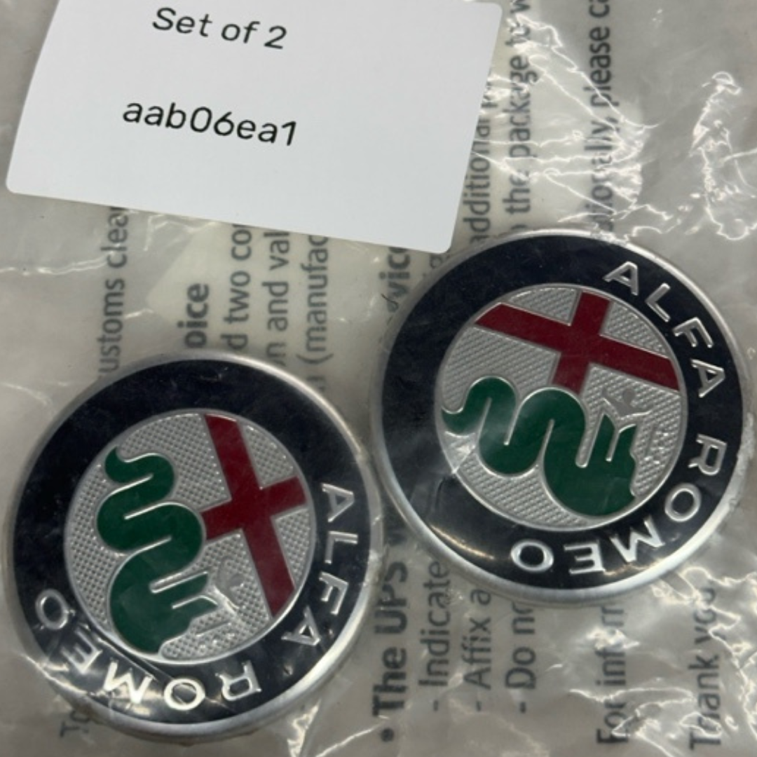 Set of 2 Alfa Romeo Wheel Center Caps Hubcaps Rim Caps 60MM aab06ea1