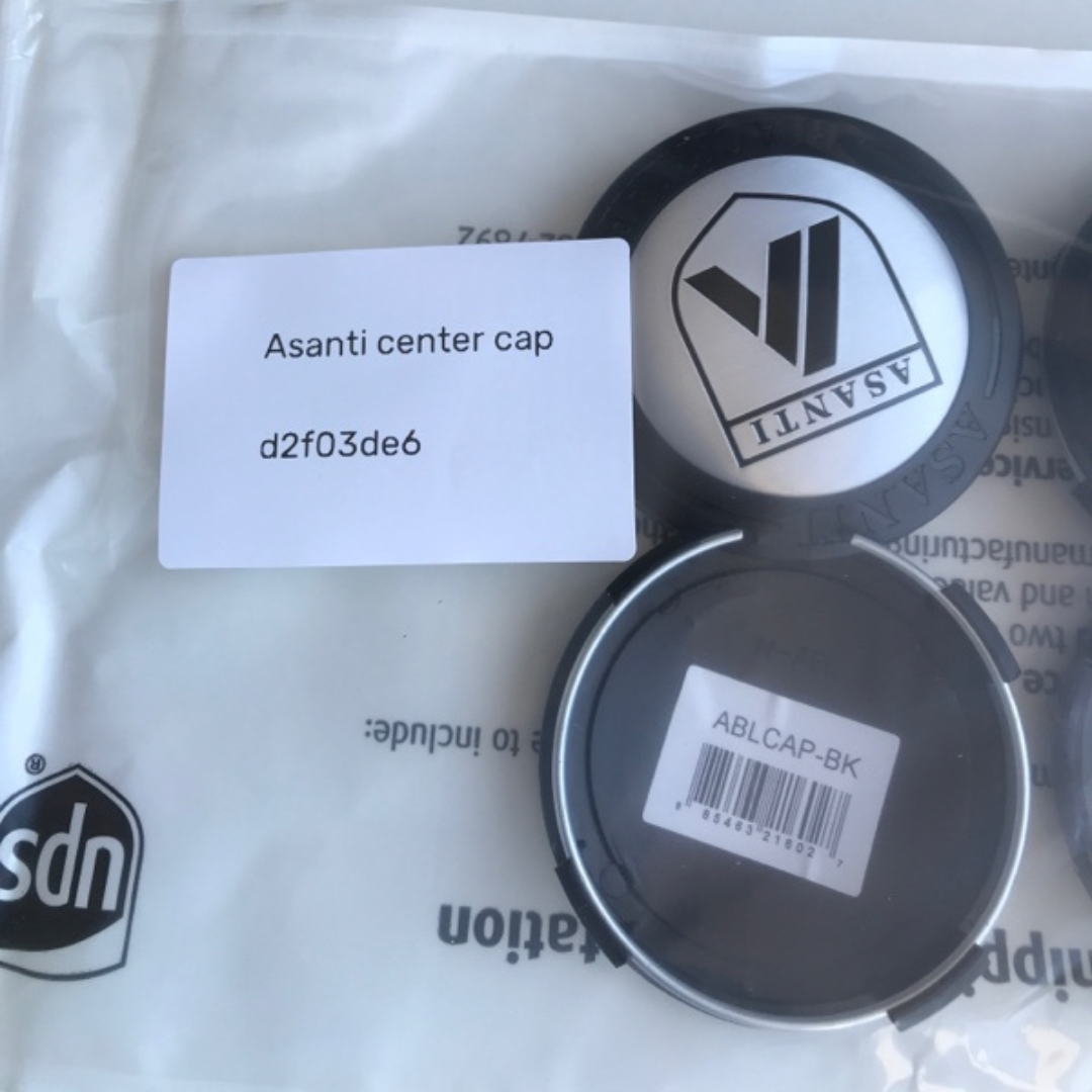Set of 4 Asanti Wheel Hub Center Cap ABLCAP-BK d2f03de6