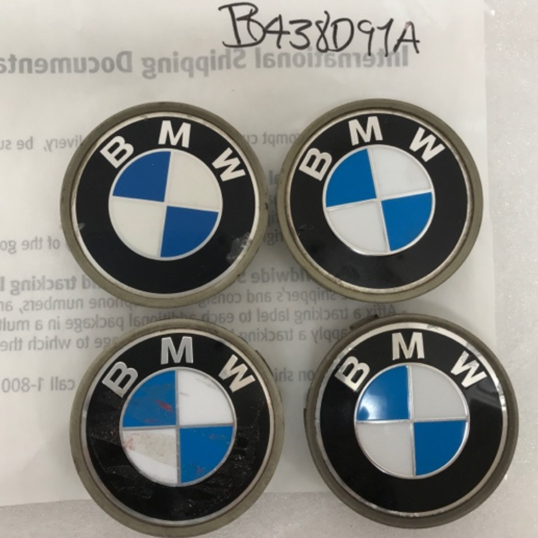 Set of 4 BMW wheel center caps 3 & 5 & 7 series 6768640 68mm b438d91a