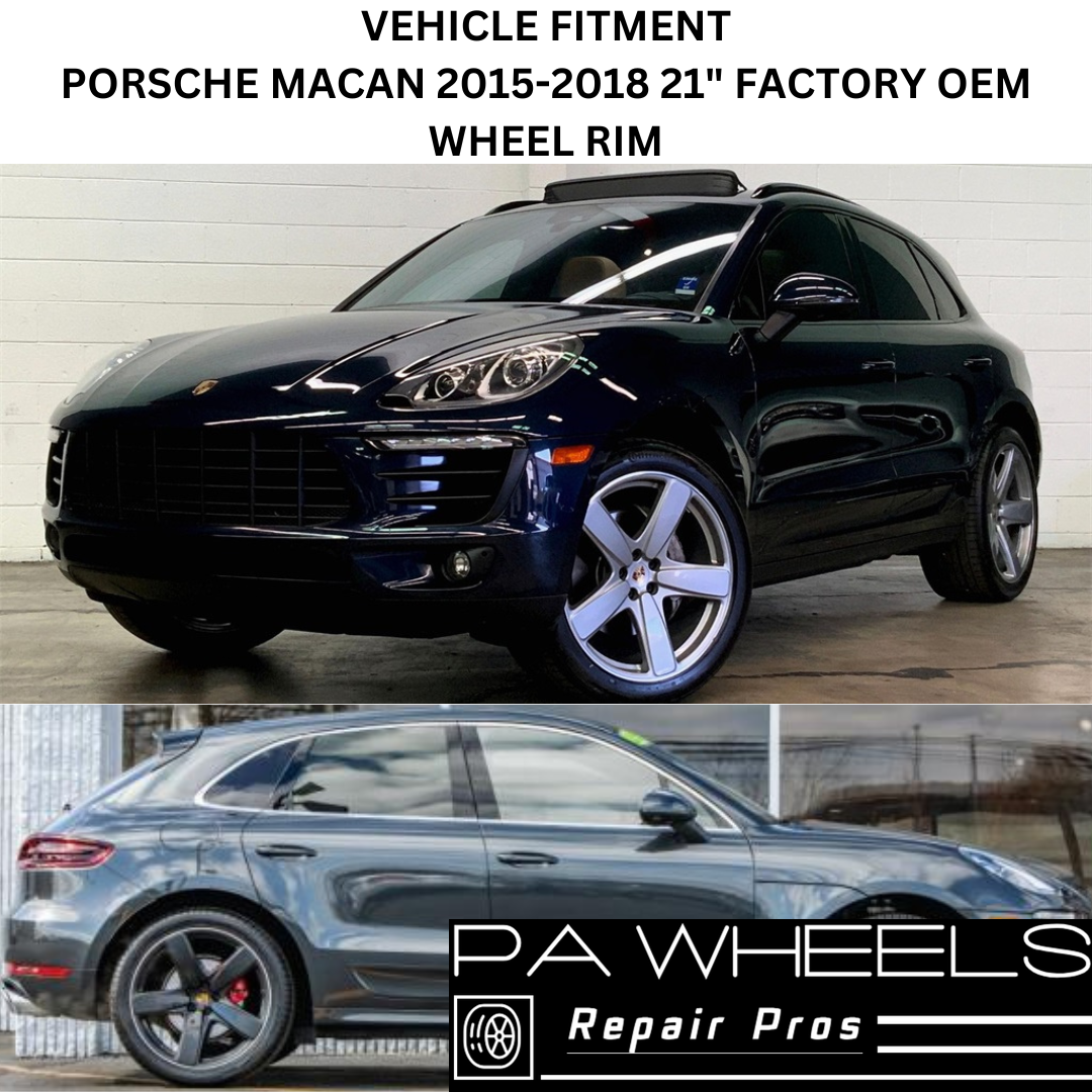 PORSCHE MACAN 2015-2018 21" FACTORY OEM REAR WHEEL RIM 67473 95B601025AE #D