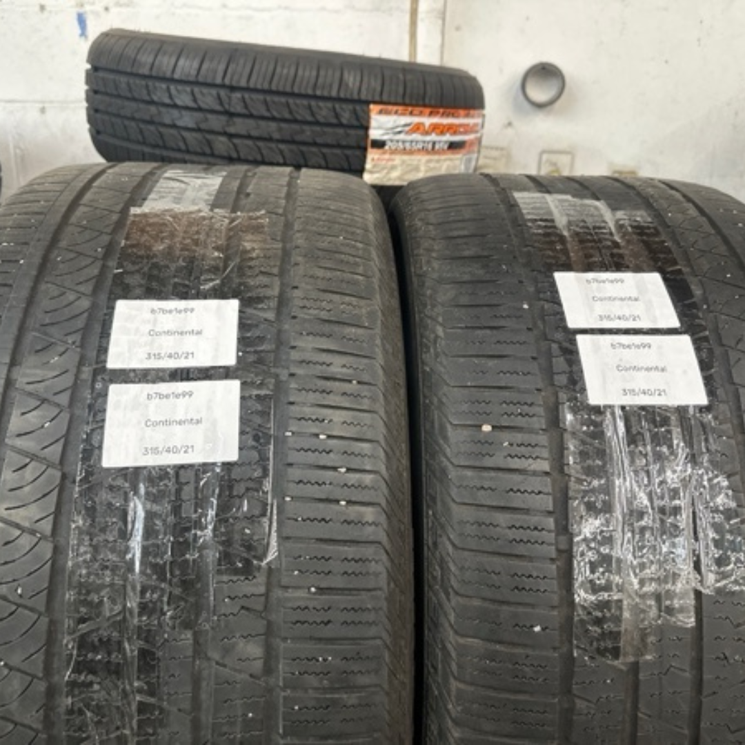 SET OF 2 CONTINENTAL CROSS CONTACT LX SPORT 315/40/21 TIRES  b7be1e99