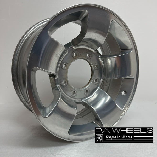 FORD F250SD PICKUP F350SD PICKUP 2004 18 INCH ALLOY RIM WHEEL FACTORY OEM 3612 4C341007GA 4C341007HA 4C34-1007-GA 4C34-1007-HA   Manufacturer Part Number: 4C341007GA 4C341007HA 4C34-1007-GA A246A-HA Hollander Number: 3612 Condition: Remanufactured to Original Factory Condition Finish: POLISHED Size: 18" x 8" Bolts: 8x170mm Offset: No Offset Position: UNIVERSAL