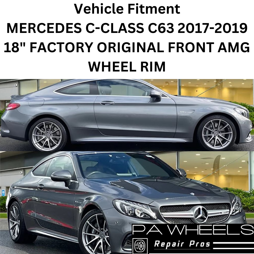 MERCEDES C63 2017-2019 18" FACTORY ORIGINAL FRONT AMG WHEEL RIM 85520 A2054015700