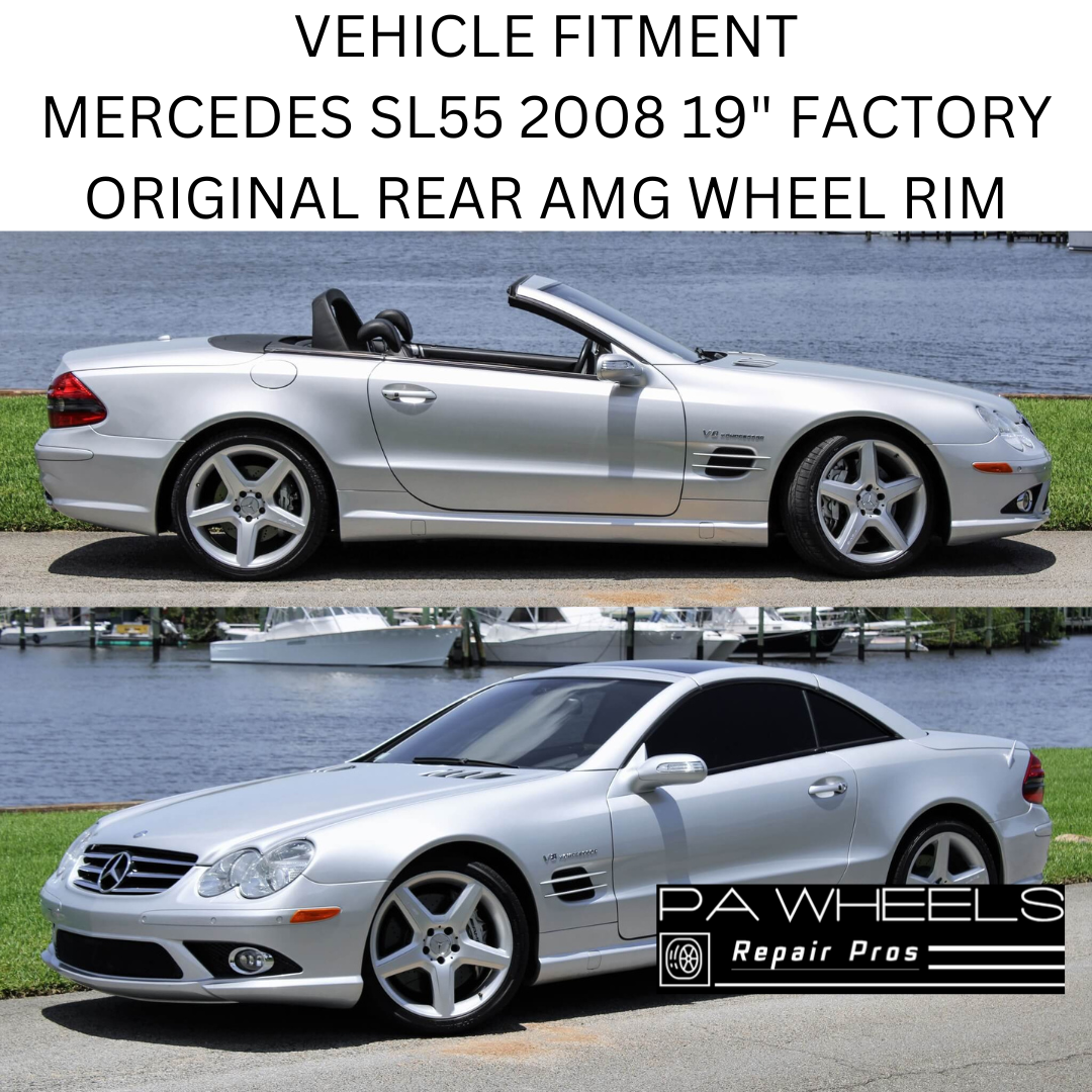 MERCEDES SL55 2008 19" FACTORY ORIGINAL REAR WHEEL RIM 85040 A2304013102