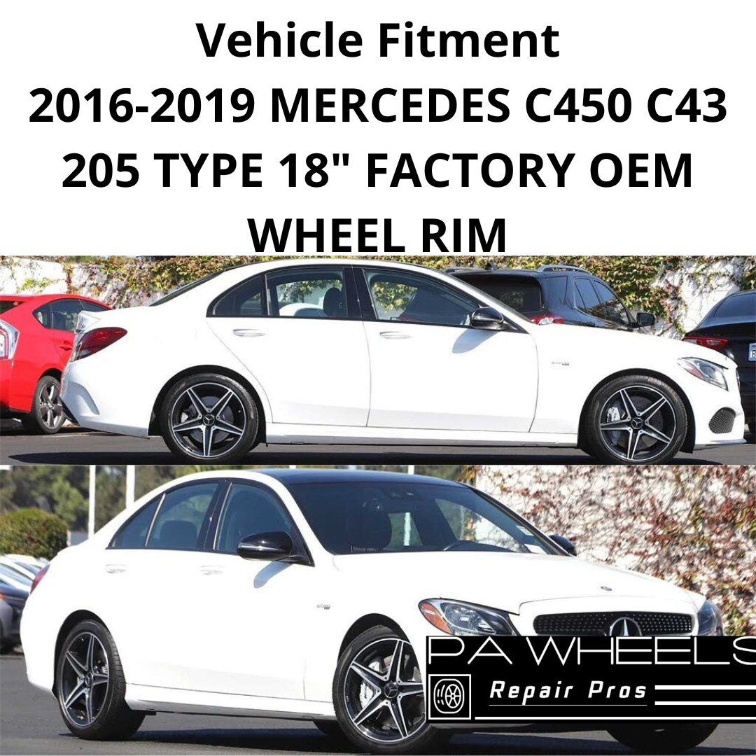 MERCEDES BENZ C-CLASS C43 C450 2016-2019 18" FACTORY OEM AMG REAR WHEEL RIM