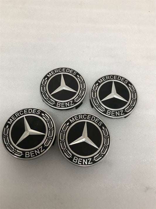 Mercedes Benz SET OF Black Center caps 4  A 171 400 00 25 ( 75 mm)