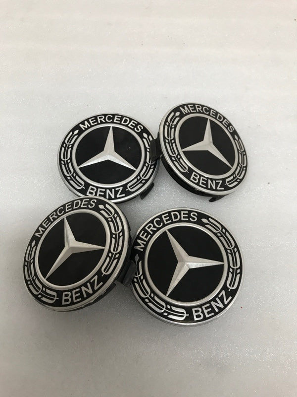 Mercedes Benz SET OF Black Center caps 4  A 171 400 00 25 ( 75 mm)