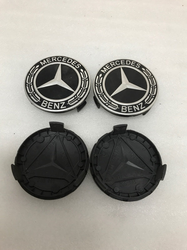 Mercedes Benz SET OF Black Center caps 4  A 171 400 00 25 ( 75 mm)