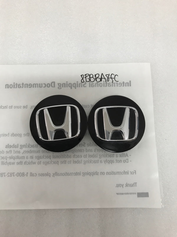Set of 2 Honda Black Wheel Center Cap 44742 70MM 8bbba8fc