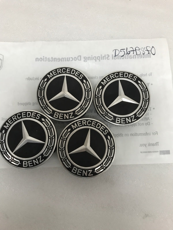 Mercedes Benz SET OF Black Center caps 4  A 171 400 00 25 ( 75 mm)